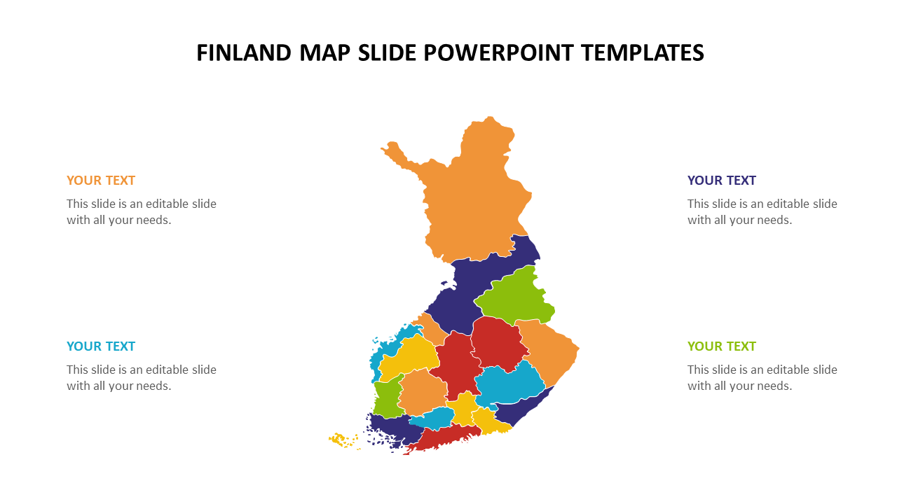Finland map slide powerpoint templates